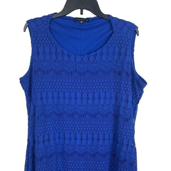 Tiana B. Women Sleeveless Round Neck Lace Dress Size XXL - Picture 6 of 7